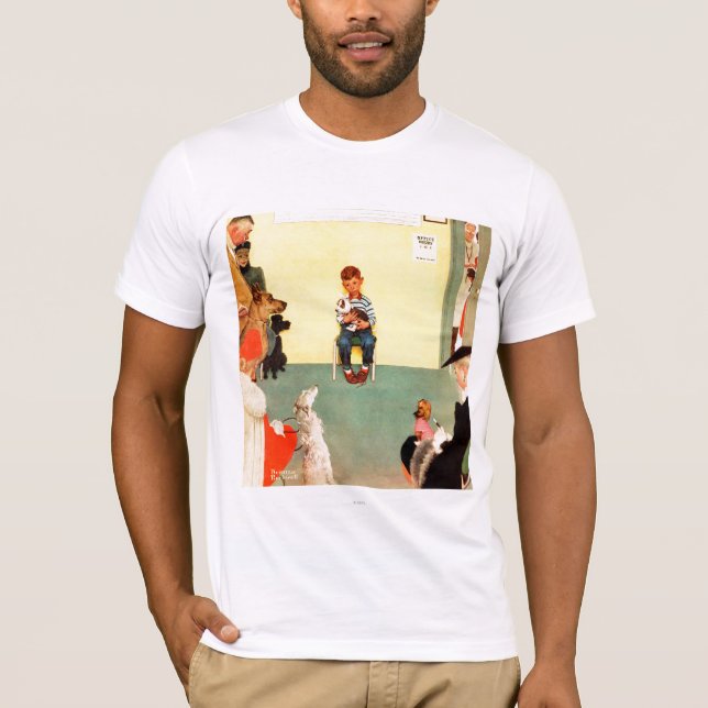 T-shirt Nos veteranos de Norman Rockwell (Frente)