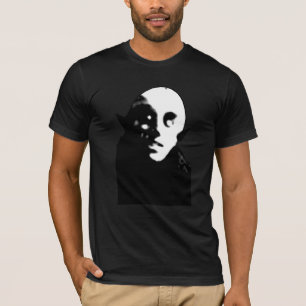 T-shirt Nosferatu assustador super enfrenta t-shirt,