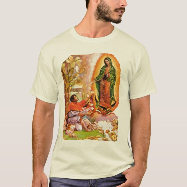 T-shirt Nossa senhora de Guadalupe & santo Juan Diego (Frente)