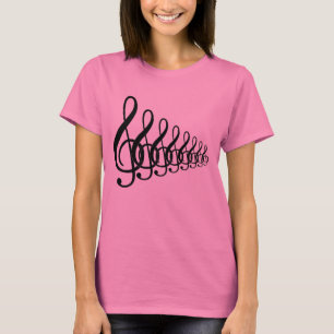 T-shirt notas da música