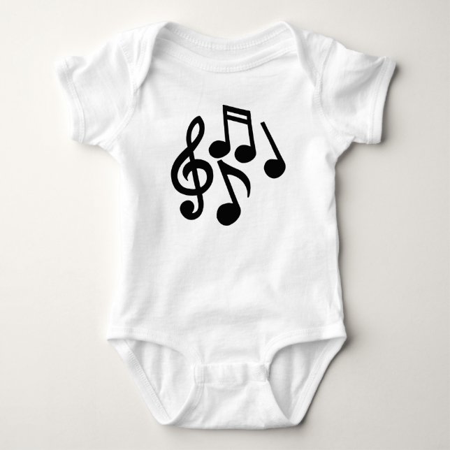 T-shirt Notas musicais (Frente)