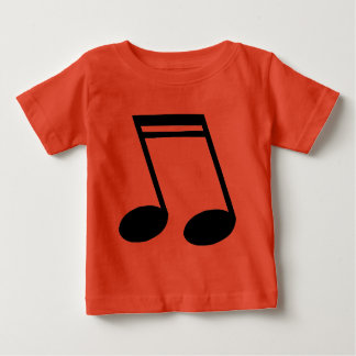 T-shirt Notas Musicais Feitas Como Semiquavers
