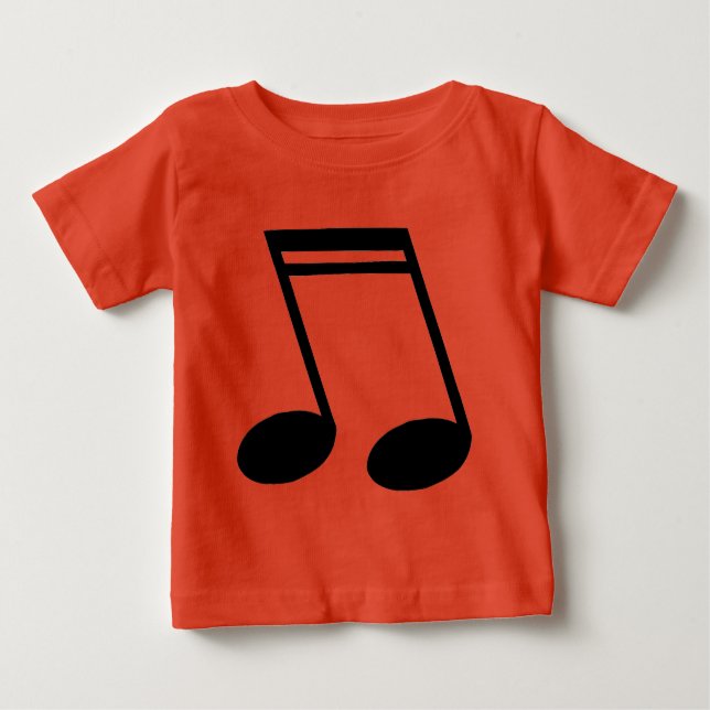 T-shirt Notas Musicais Feitas Como Semiquavers (Frente)