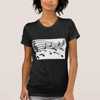 T-shirt Noten, música