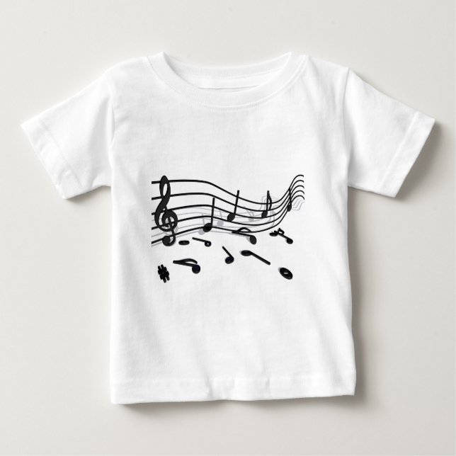 T-shirt Noten, música (Frente)