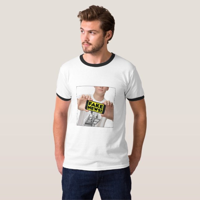 T-shirt Notícia falsificada! (Frente Completa)