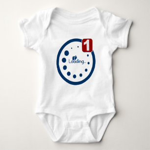 T-shirt Notificação de Carregamento de Bebês Mais