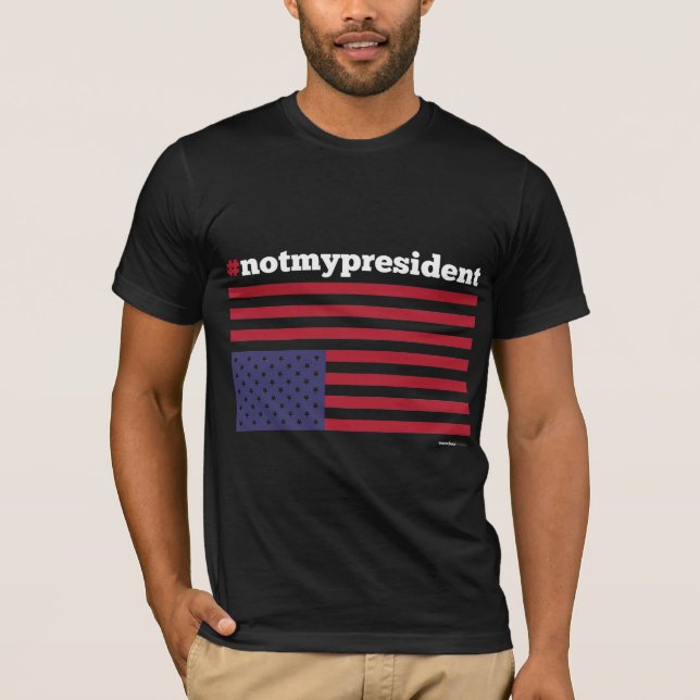 t-shirt #notmypresident (Frente)