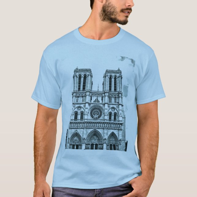 T-shirt - Notre-Dame de Paris de Cathédrale (Frente)