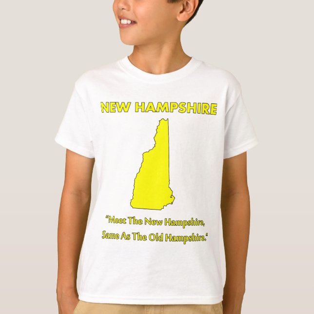 T-shirt Nova Hampshire - Conheça a Nova Hampshire... (Frente)