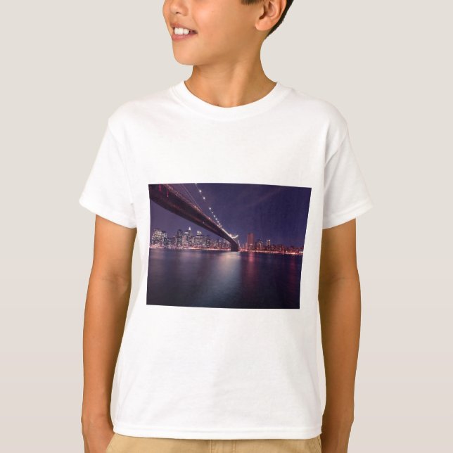 T-shirt Nova Iorque Brooklyn Bridge (Frente)