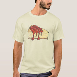 T-shirt Nova Iorque Cherry Cheesecake Cake Slice
