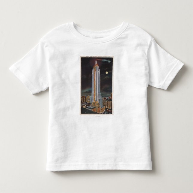 T-shirt Nova Iorque, estado Bldg de NYEmpire dentro (Frente)