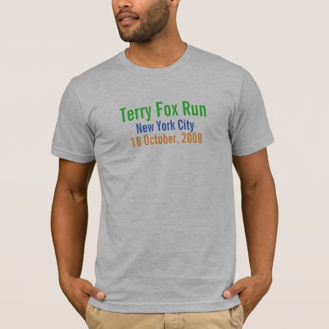 T-shirt Nova Iorque, funcionamento do Fox de Terry, o 18 (Frente)