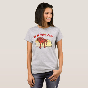 T-shirt Nova Iorque NYC Cherry Cheesecake Foodie NY