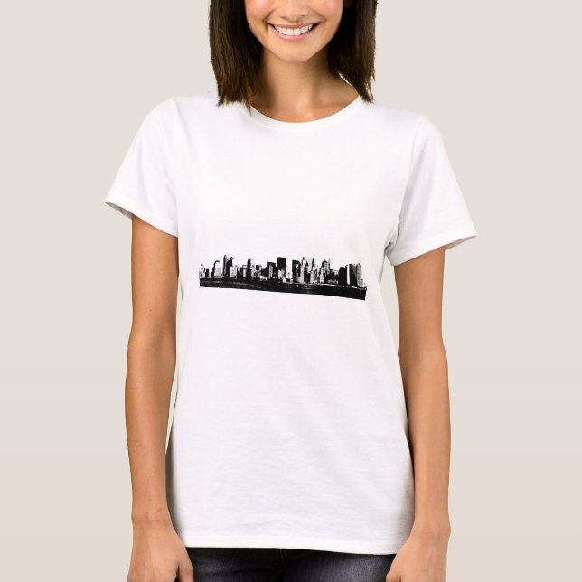 T-shirt Nova Iorque Panorâmica (Frente)