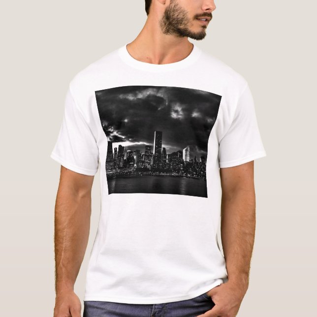T-shirt Nova Iorque Preto e Branco (Frente)