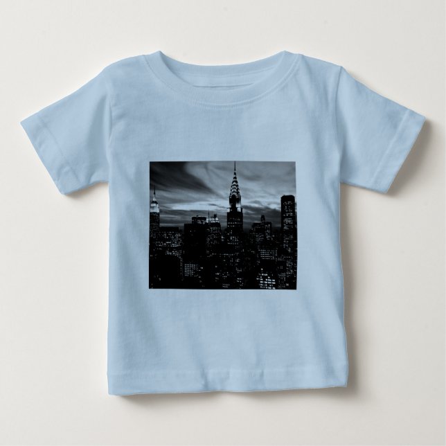 T-shirt Nova Iorque preto e branco (Frente)
