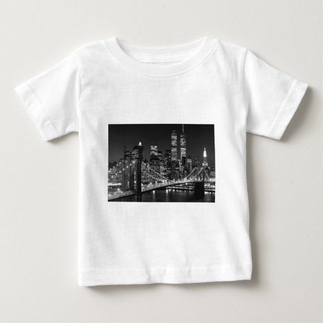 T-shirt Nova Iorque Preto e Branco (Frente)