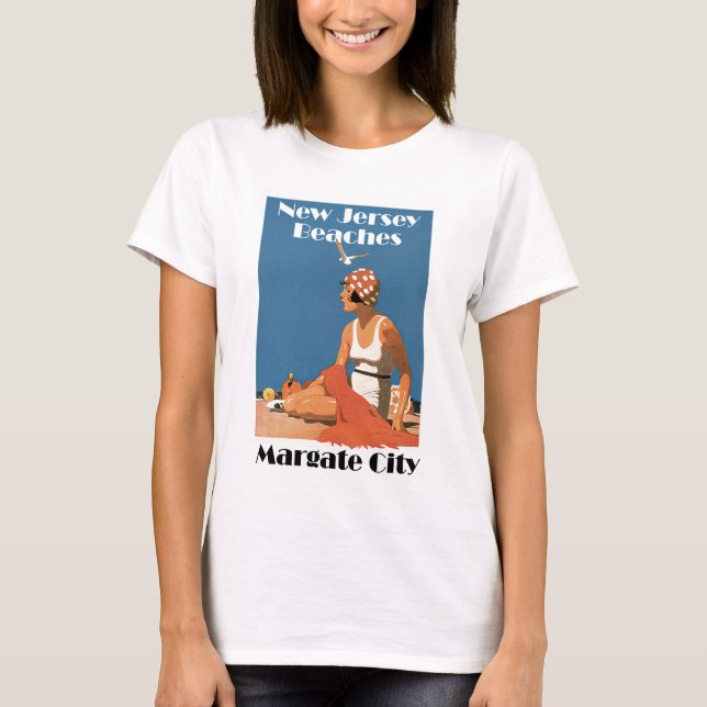 T-shirt Nova Jersey Beaches ~ Margate City (Frente)