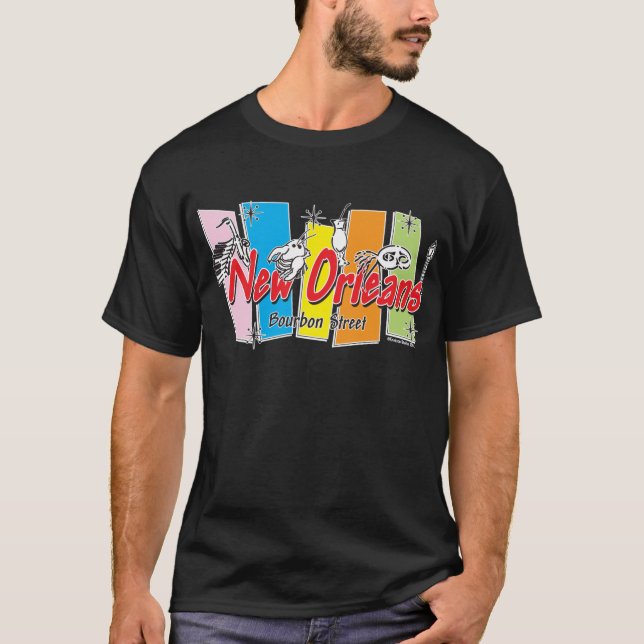 T-shirt Nova Orleans-Retro (Frente)