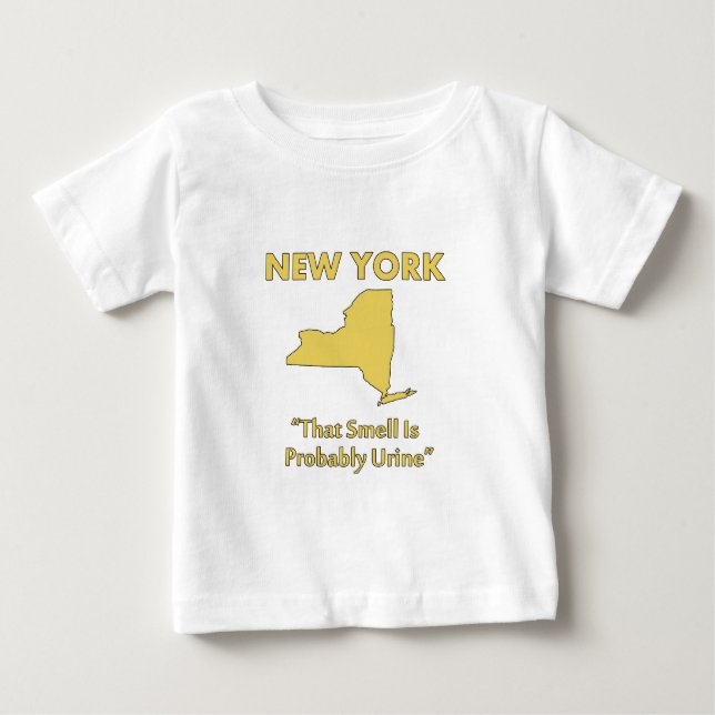 T-shirt Nova York - Esse Cheiro Provavelmente é Urina (Frente)