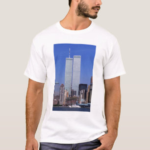 T-shirt Nova York, EUA. Torres gêmeas do famoso mundo