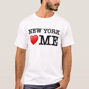 T-shirt Nova York me ama, eu amo