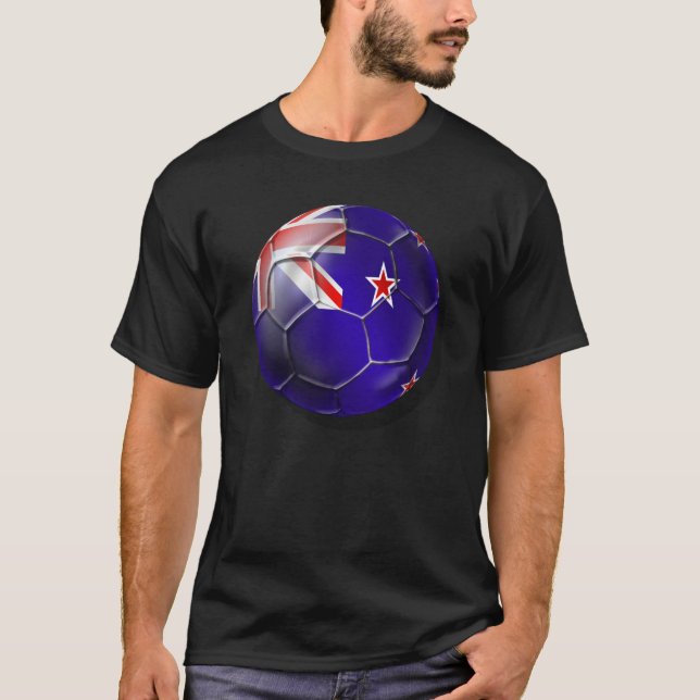 T-shirt Nova Zelândia toda a bola da bandeira do quivi dos (Frente)