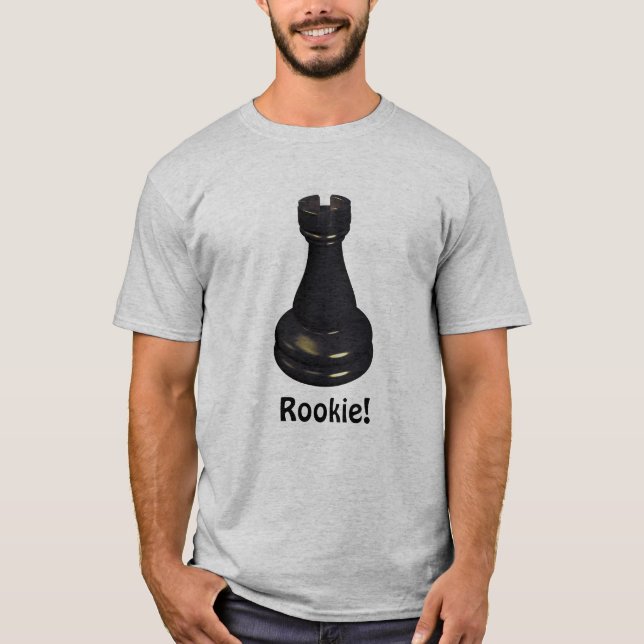 T-shirt NOVATO! Torre de Xadrez (Frente)