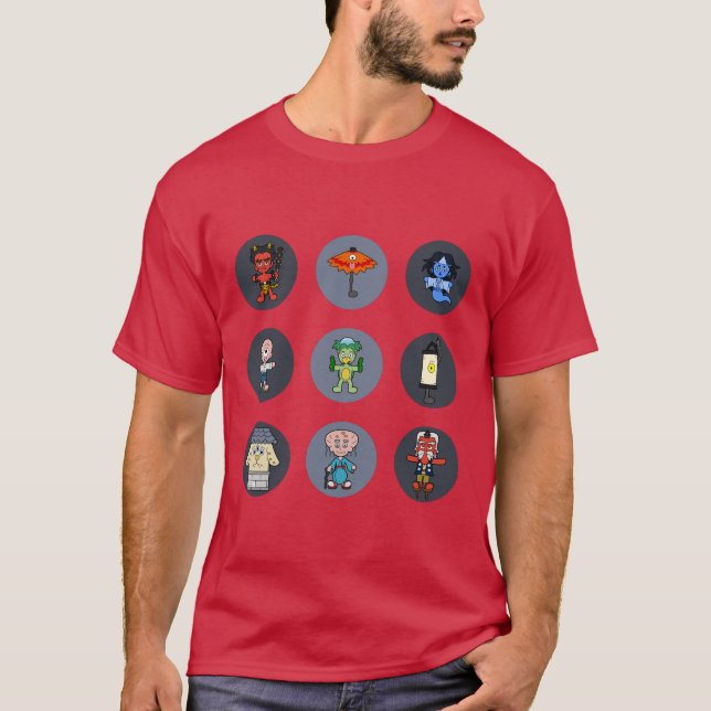 T-shirt Nove Monstros Yokai Japoneses (Frente)