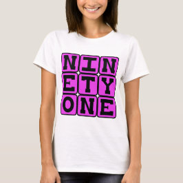T-shirt Noventa e Um, Número 91