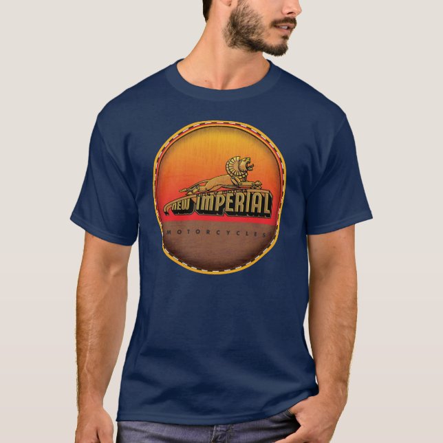 T-shirt Novo cartaz de motocicleta Imperial (Frente)