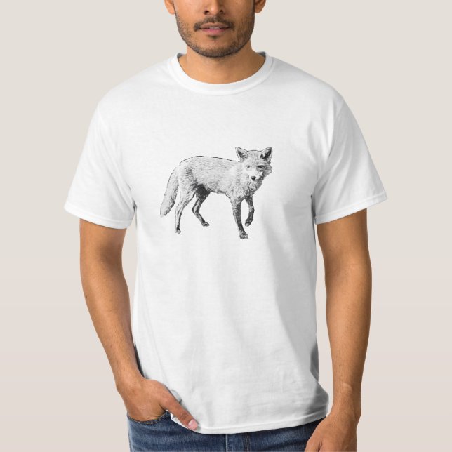 T-shirt novo do esboço do Fox (Frente)
