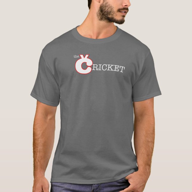 T-shirt novo do logotipo do grilo (Frente)