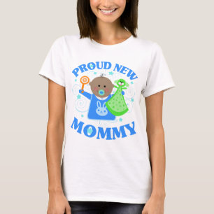 T-shirt novo do menino da mamã do dia das mães -