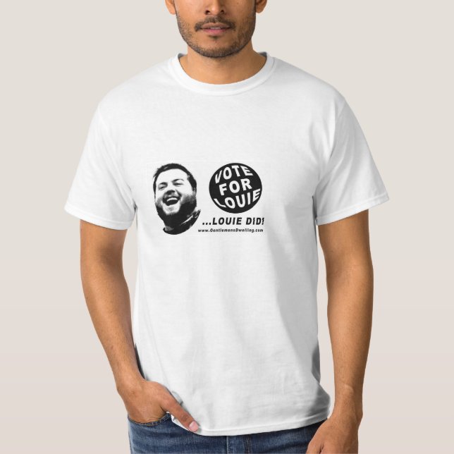 T-shirt NOVO histérico de Louie, a moradia dos (Frente)