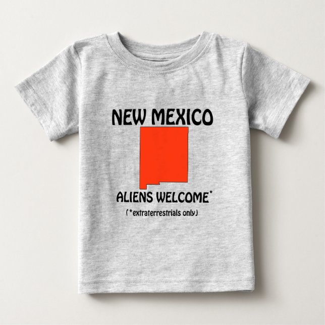 T-shirt Novo México - Alienígenas Bem-Vindos (Frente)