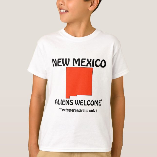 T-shirt Novo México - Alienígenas Bem-Vindos (Frente)