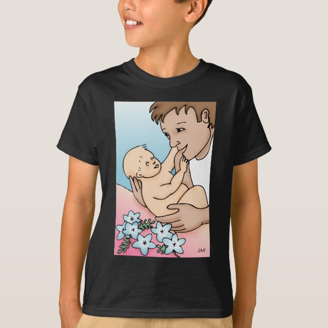 T-shirt Novo Pai e Bebê (Frente)