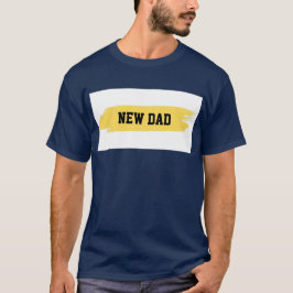 T-shirt "Novo papai", Tee Gráfico Contemporâneo