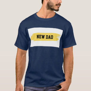 T-shirt "Novo papai", Tee Gráfico Contemporâneo