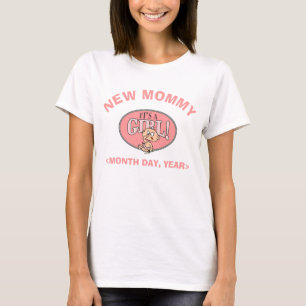 T-shirt novo personalizado do bebé das mamães