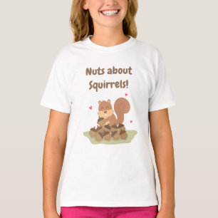 T-shirt Nozes Fofas Sobre Esquilos Engraçados