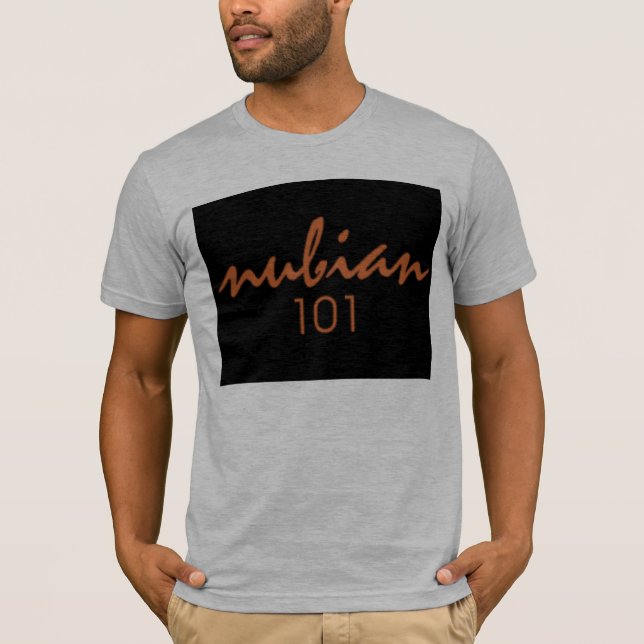 T-shirt Nubian101 preto (Frente)