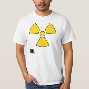 T-shirt nuclear da FALHA do símbolo
