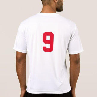 T-shirt numerado básico para jogadores de equipa