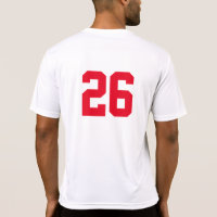 T-shirt numerado básico para jogadores de equipa