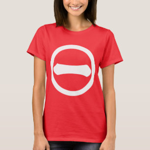 T-shirt Numeral Kanji 1 em círculo