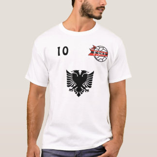 T-shirt número 10 da camisa do futebol de Albânia